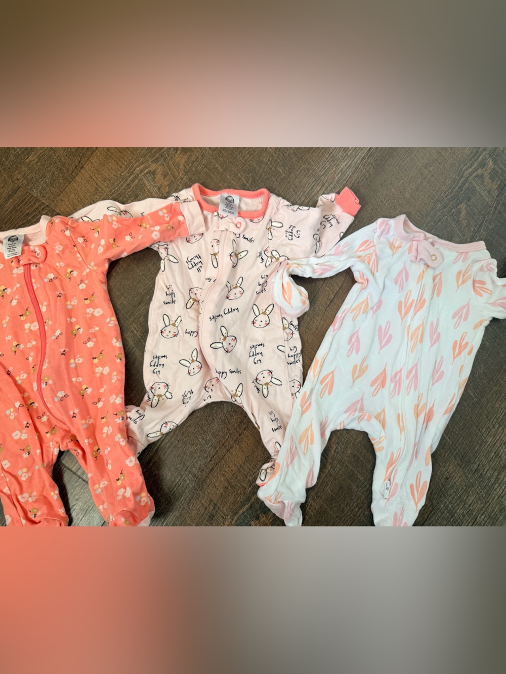 Baby Girl Newborn Pajama Bundle Gerber Cloud Island
